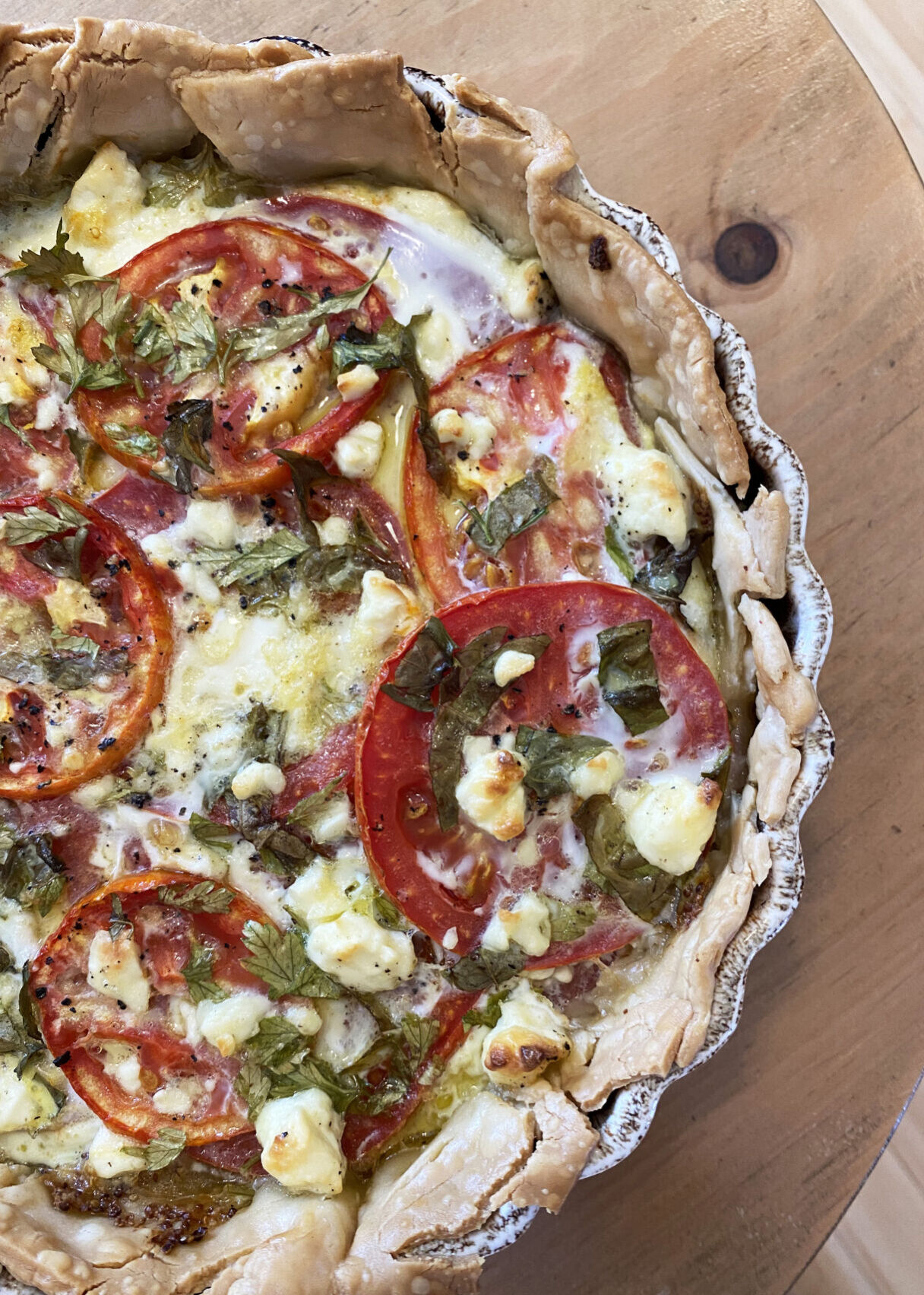 Tomato quiche